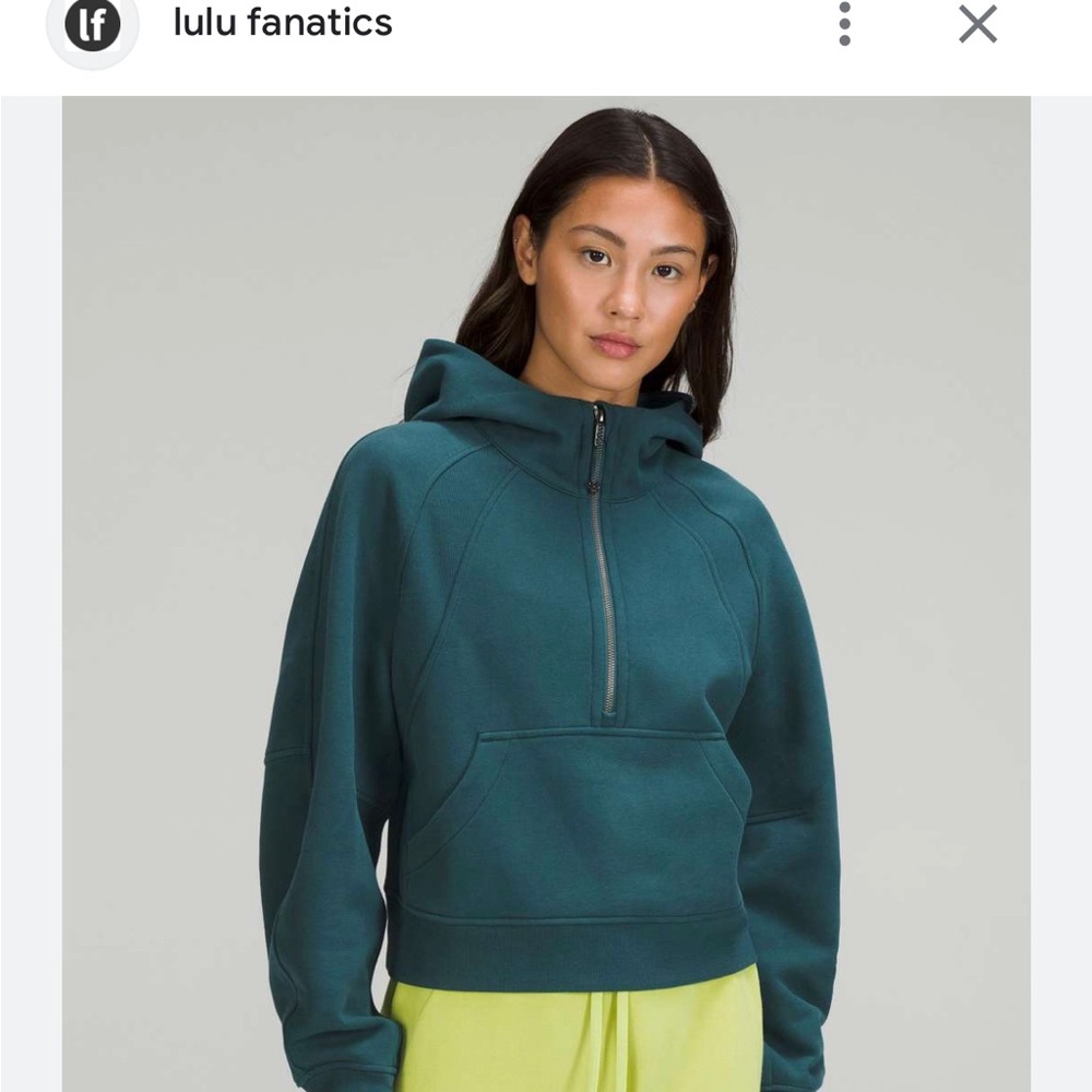 lululemon half zip scuba
